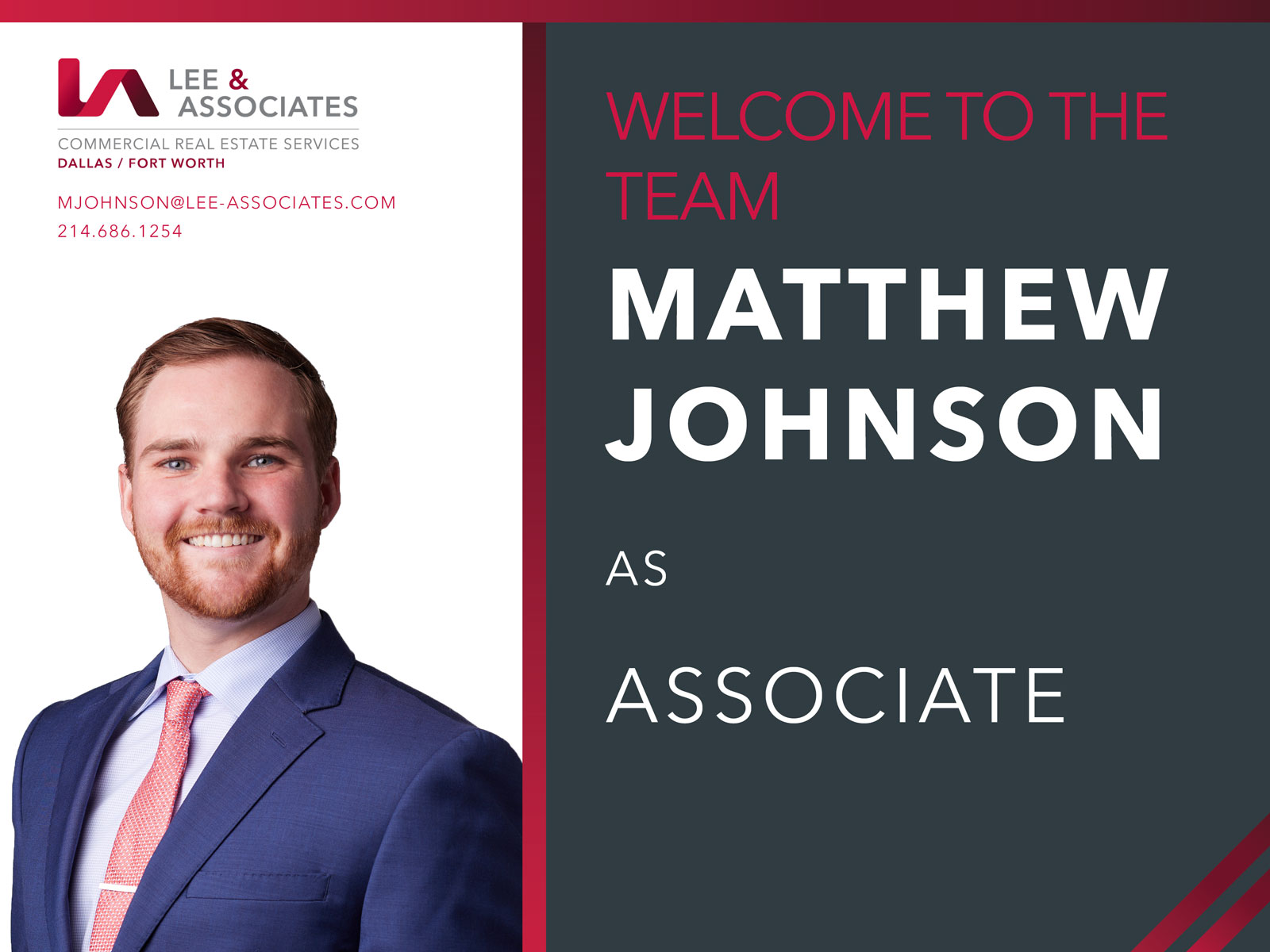 New Hire: Matthew Johnson